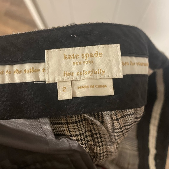 Kate Spade Plaid Pants - Picture 2 of 2